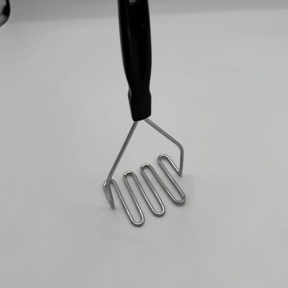 Potato Vegetable‎ Masher Black Handle Utensil - Picture 4 of 7